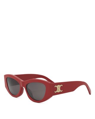 Triomphe Geometric Sunglasses, 55mm