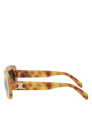 Triomphe Rectangular Sunglasses, 53mm