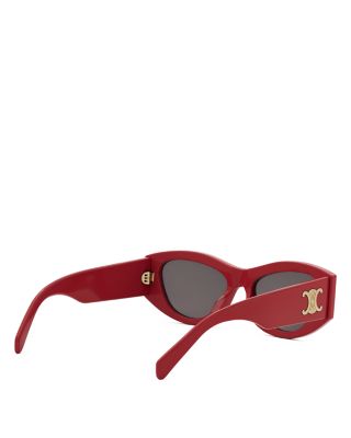 Triomphe Geometric Sunglasses, 55mm