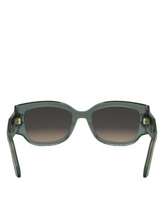 DiorSignature S13I Rectangle Sunglasses, 52mm