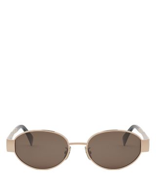 CELINE 54mm Browline Round Sunglasses brown Vintage CELINE C2-03729 54mm Crystal Brown Oversized  main image 4