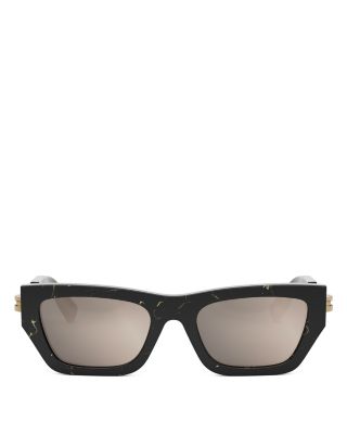 B.Zero1 Rectangular Sunglasses, 54mm