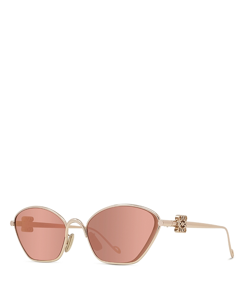 Loewe Anagram Lw40115u Sunglasses In Gold/bordeuax