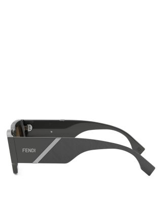 Diagonal Rectangular Sunglasses, 51mm