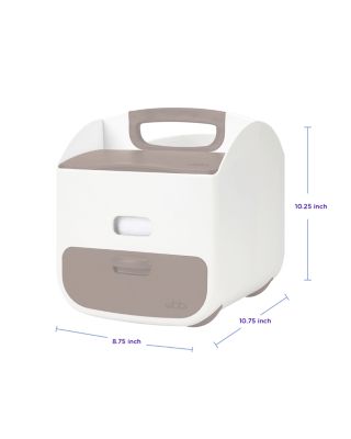 Diaper Storage Caddy & Changing Mat