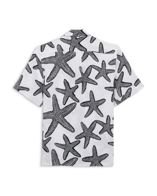 Short Sleeved Solid Linen Shirt