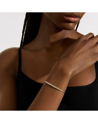 14K Yellow Gold & Sterling Silver JH Essentials Diamond Pav&eacute; Chain Bracelet