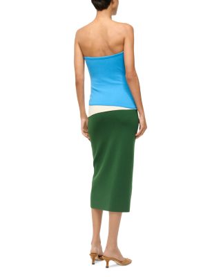 La Serna Color Blocked Midi Dress