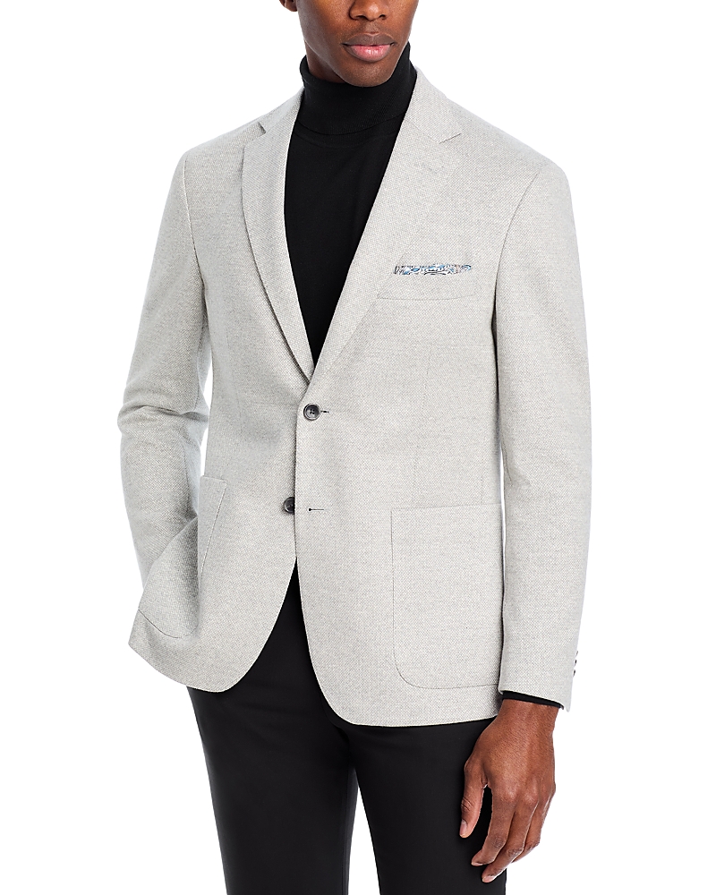 The Men's Store At Bloomingdale's Cotton & Linen Jersey Regular Fit Unstructured Sport Coat - Exclus In Light Grey