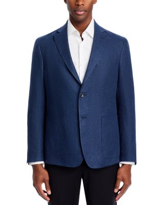 Delave Linen Hopsack Regular Fit Unstructured Sport Coat - Exclusive