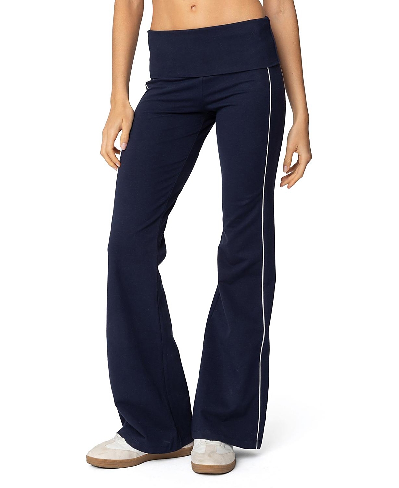 EDIKTED LIVIE FOLD OVER FLARED LEGGINGS