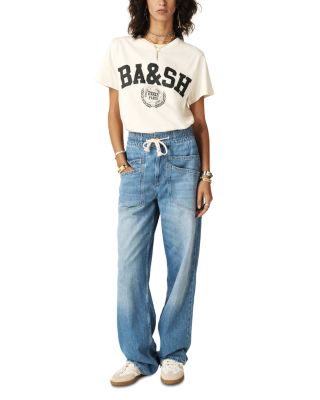 Mima High Rise Straight Jeans in Blue Jeans