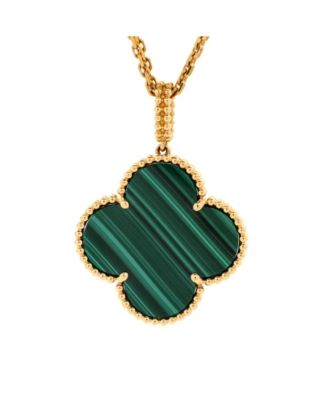 Pre-Owned Van Cleef & Arpels - Magic Alhambra Pendant Necklace 18K Gold and Malachite