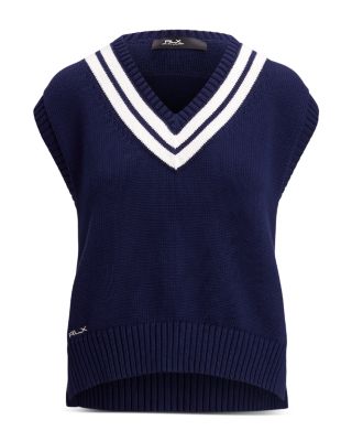 Cotton Blend Cricket Sweater Vest