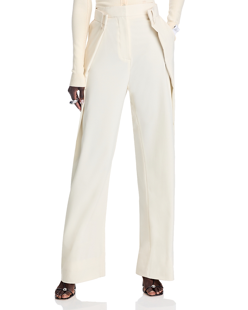 ROKH ROKH PLEATED WIDE LEG PANTS