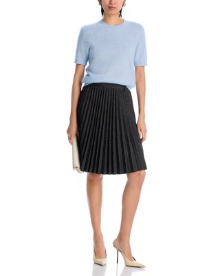 100% Cashmere Brushed Short Sleeve Sweater – Exclusive