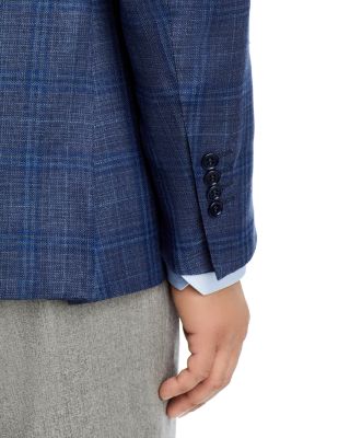 Siena Hopsack Plaid Regular Fit Sport Coat 