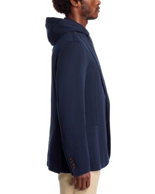 Cotton Pique Jersey Removable Hood Soft Jacket