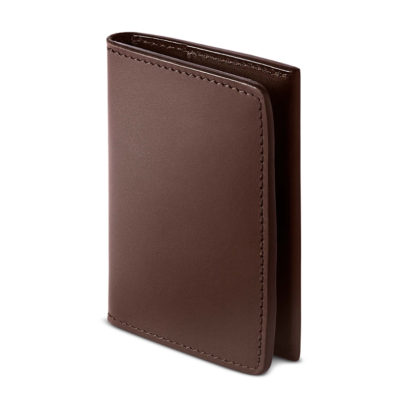Carl Friedrik Swanfield Italian Vachetta Leather Bifold Wallet In Chocolate