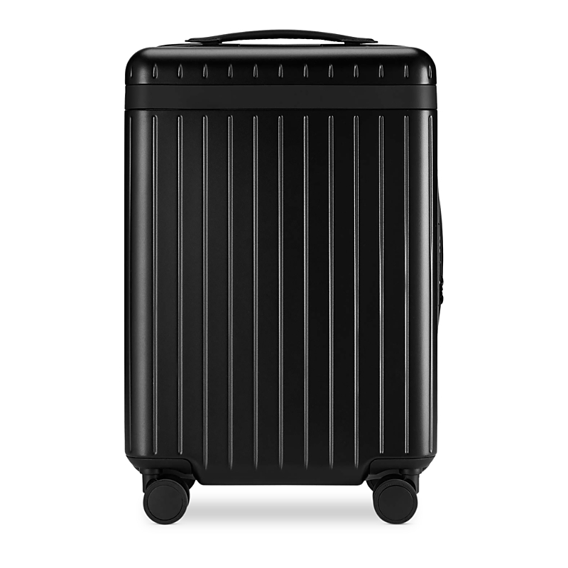 Carl Friedrik The Carry On Zip Spinner Suitcase In Black/black