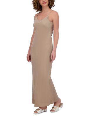 Brushed Straight Slip Dress	