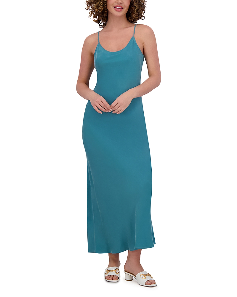 Point Brushed Straight Slip Dress