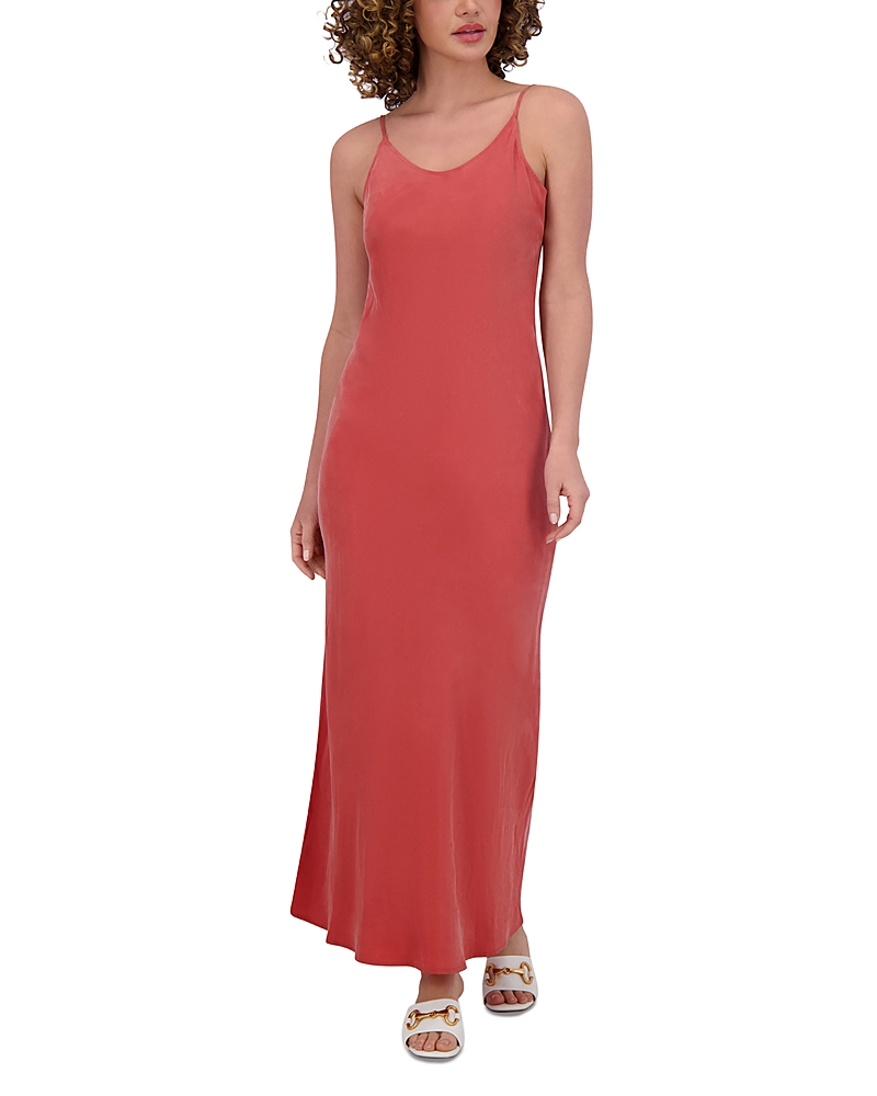 Point Brushed Straight Slip Dress