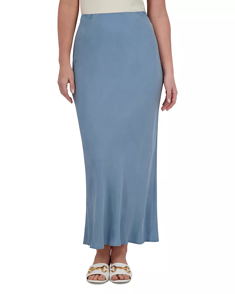 Point Brushed Straight Skirt
