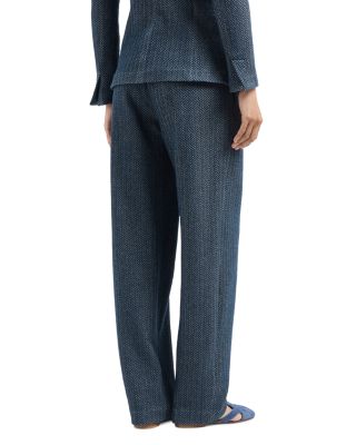 Jersey Two Tone Chevron Trousers