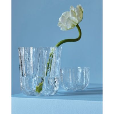 Circular Crackle Vase, Small 