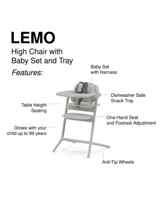 LEMO 3-in-1 High Chair + Training Tower 