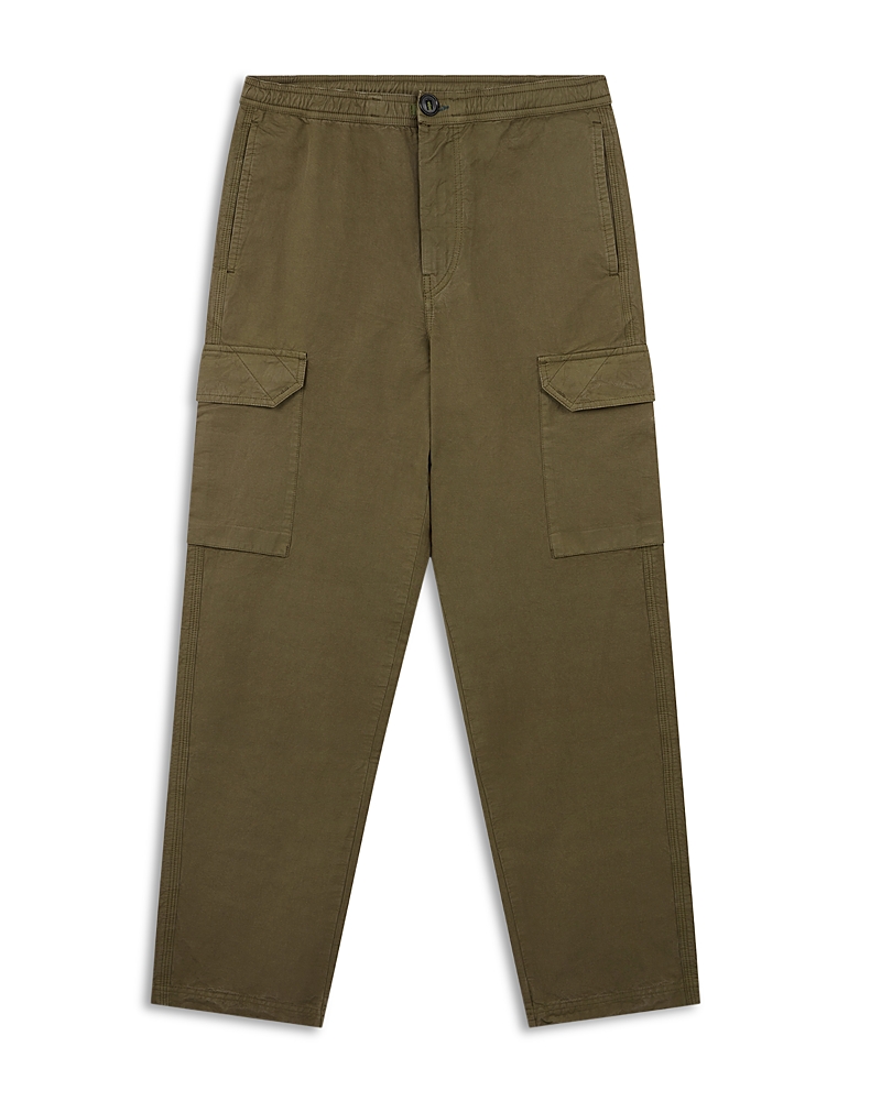 Ps By Paul Smith Brown Trousers In Cotton And Linen With Pockets In Green