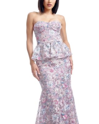 Scarlett Embellished Peplum Gown