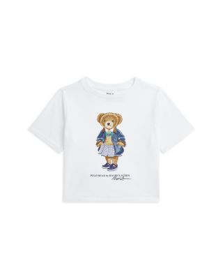Girls' Polo Bear Cotton Jersey Boxy Tee - Little Kid, Big Kid