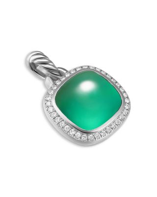 Albion&reg; Pendant in Sterling Silver with Lagoon Orchid and Diamonds, 11mm