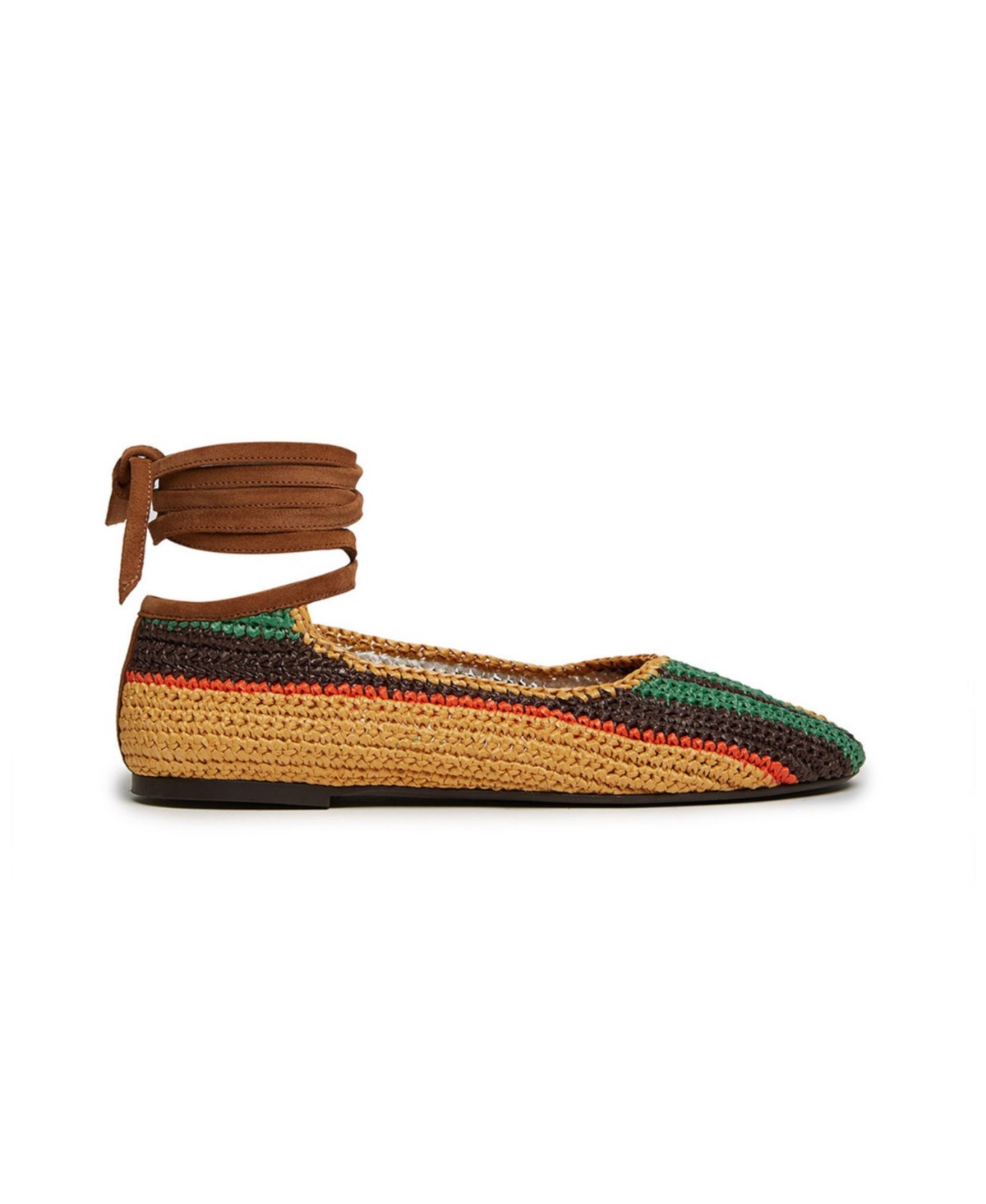 La Doublej La DoubleJ Women's Ballerina Flats in Multicolor Chocolate
