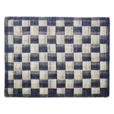 Navy Sinamay Placemats, Set of 4