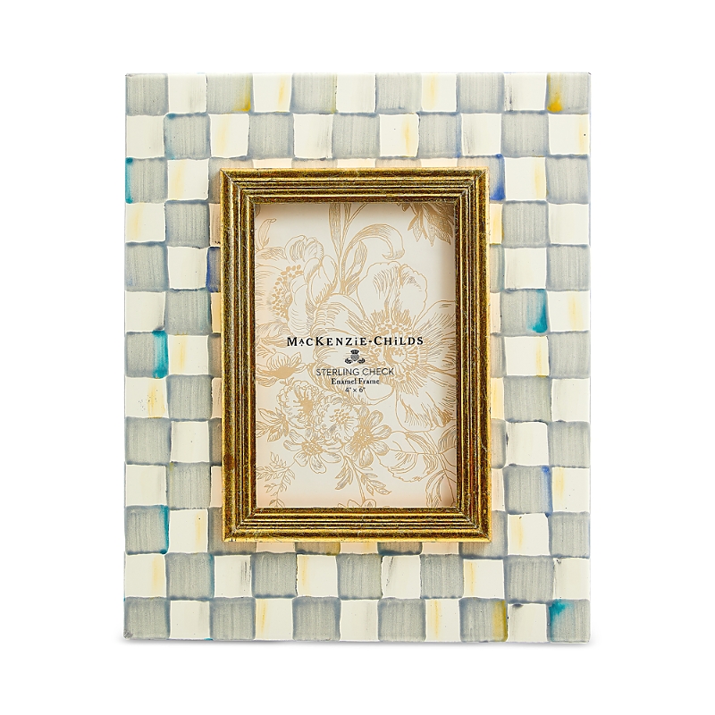 Mackenzie-Childs Sterling Check 4 x 6 Frame