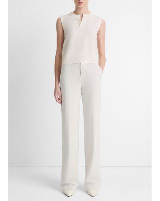 Henley Sleeveless Sweater