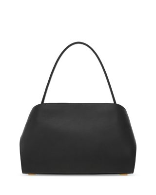 Hug Soft Black Leather Handbag 