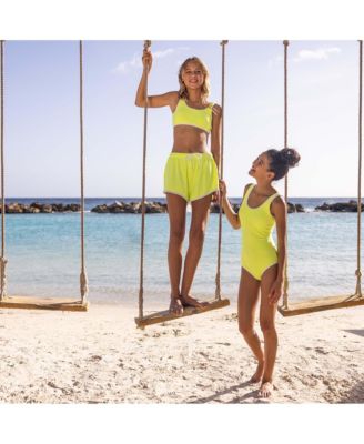  Unisex Citron Zest Scoop Swimsuit