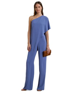 Ralph Lauren - Cape Georgette One Shoulder Jumpsuit