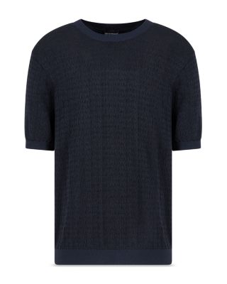 Stitched Logo Short Sleeved Sweater