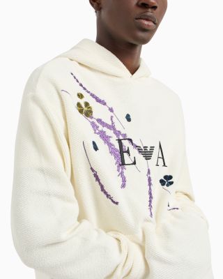 Floral Embroidery Pullover Sweatshirt