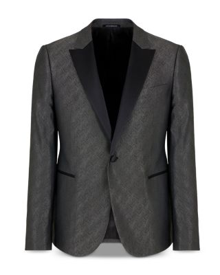 M Line Slim Fit Embossed Jacquard Dinner Jacket
