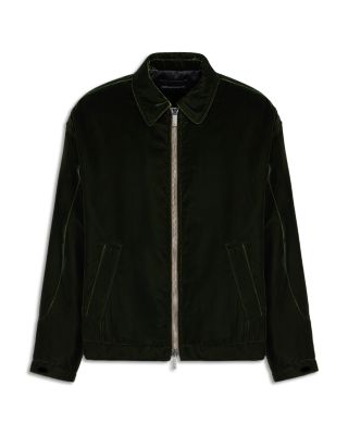 Regular Fit Velvet Trucker Jacket