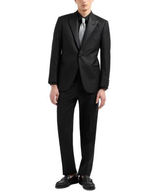 G Line Regular Fit Wool & Silk Micro Jacquard Dinner Jacket