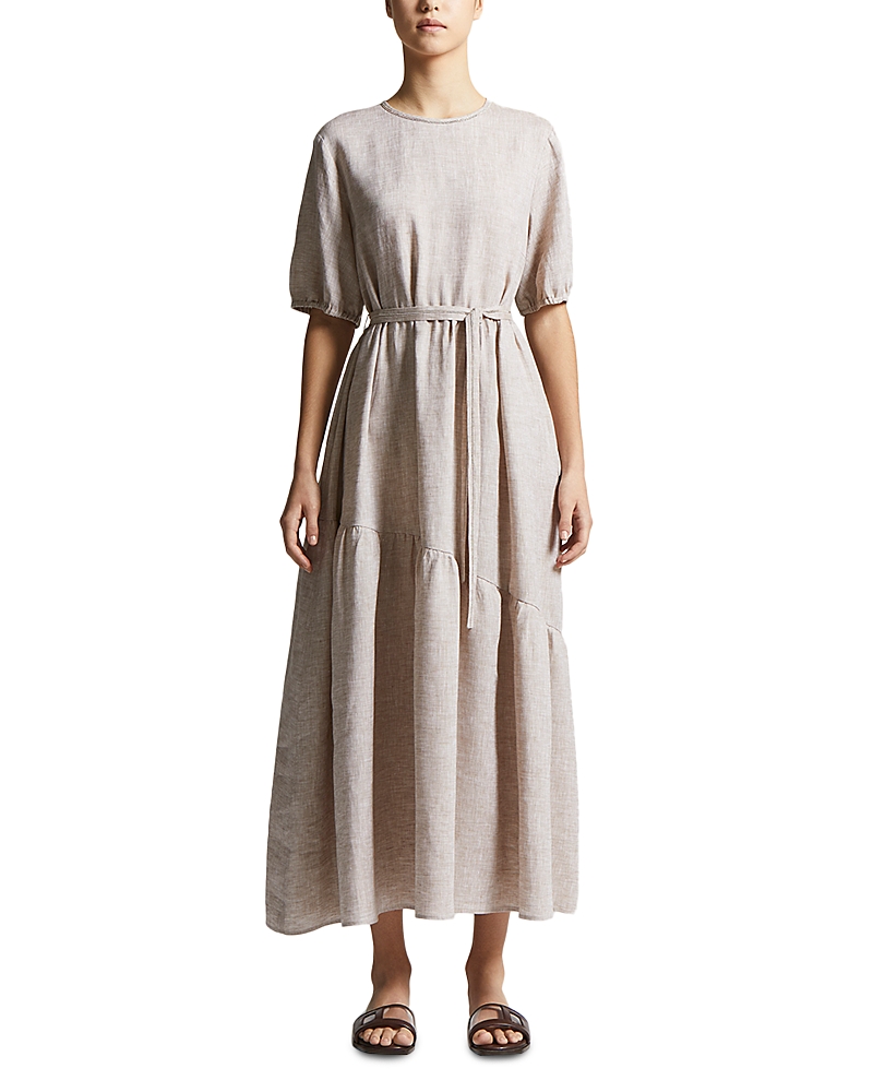 Shop Peserico Teardrop Linen Dress