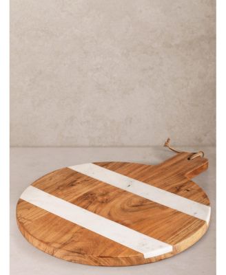  Mandawa Charcuterie Board, White 23"