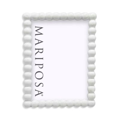Mariposa Baubles White Picture Frame, 5 x 7